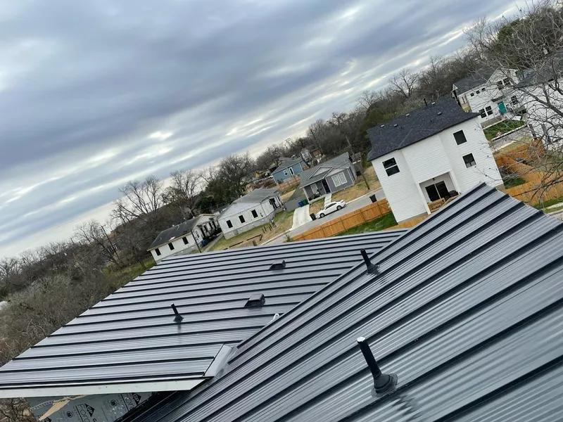 Standing seam metal roof panels with vents for Skylight Repair in Collingswood